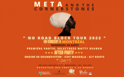 Meta and the Cornestones à Montréal au TIMIS le 26 aout 2022
