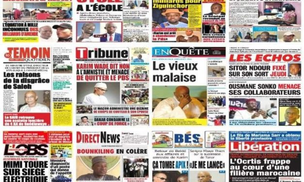 Revue de la Presse sénéglaise 19 septembre 2023