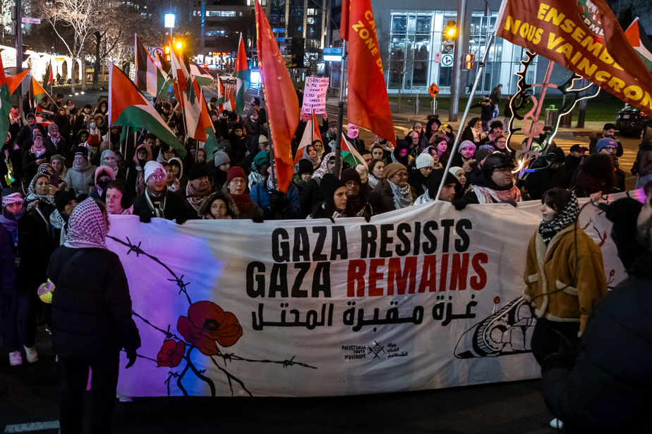 Montréal | Manifestation en soutien au peuple palestinien au centre-ville