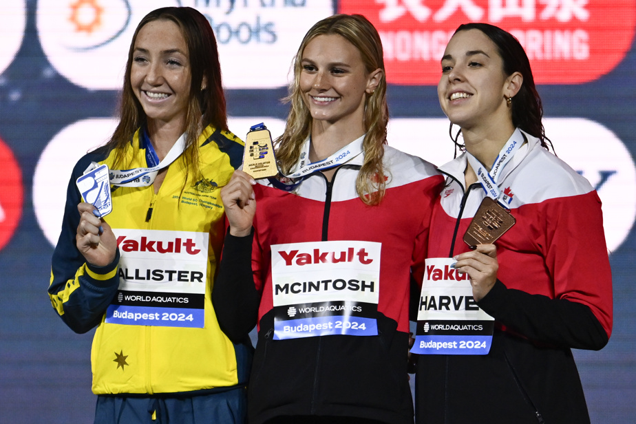 Championnats de natation en petit bassin | Un record du monde pour Summer McIntosh, le bronze à Mary-Sophie Harvey