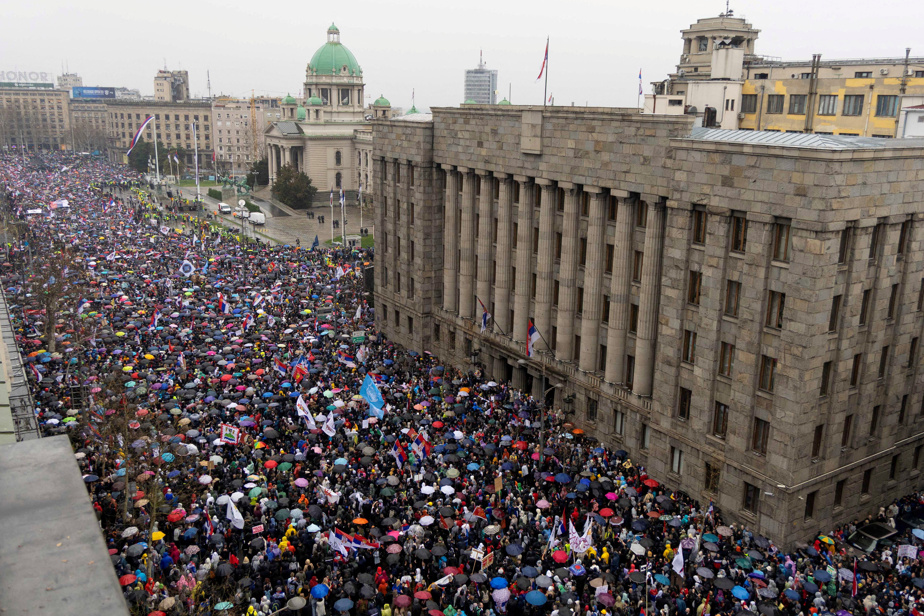 Serbie | Marée humaine à Belgrade pour une manifestation sous haute tension