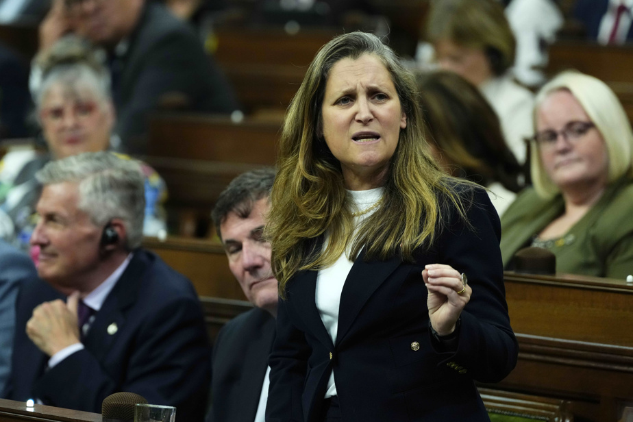 Choix d’un chantier naval chinois | Chrystia Freeland se dit « consternée »