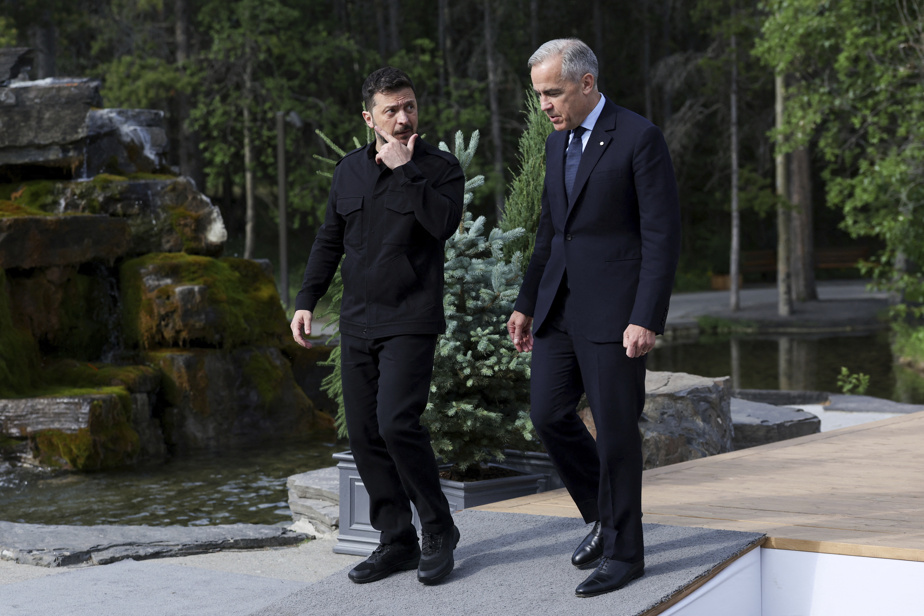 Sommet du G7 de Kananaskis | Mark Carney accueille Volodymyr Zelensky avec de l’aide