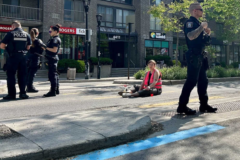Plateau Mont-Royal | Des militants environnementalistes bloquent la rue Saint-Denis
