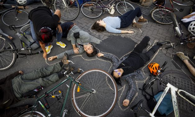 Cycliste percutée mortellement | Un die-in pour « dénoncer la violence routière »