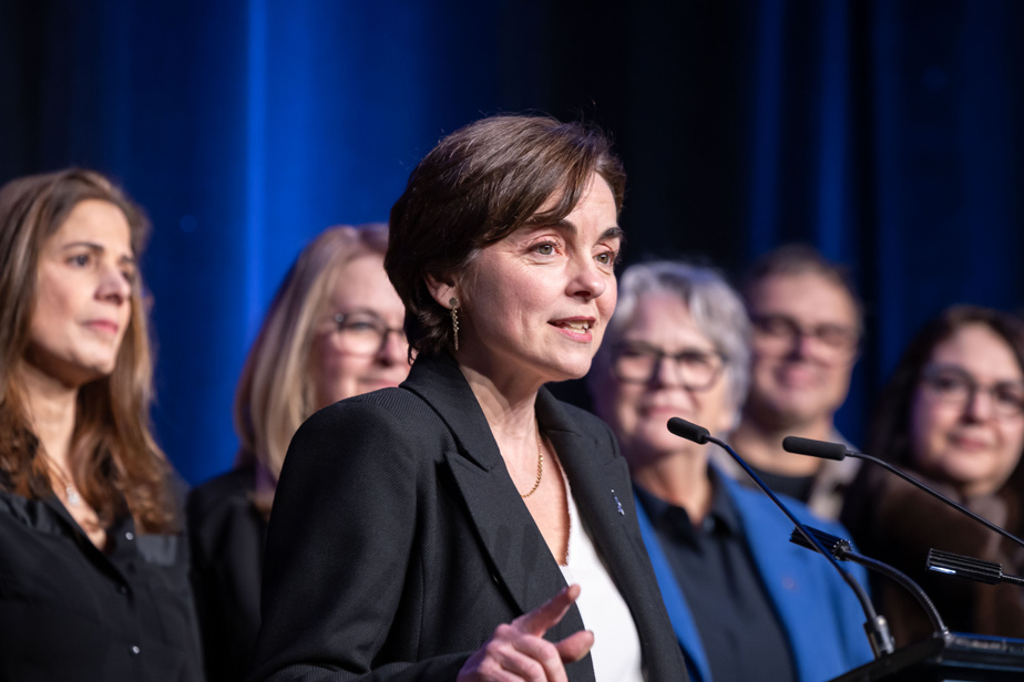 Premier rassemblement devant les militants | Christine Fréchette attaque les « vieux partis » et présente sa vision pour le Québec