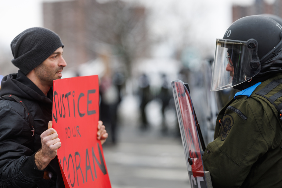 Longueuil | Des centaines de manifestants dénoncent la brutalité policière