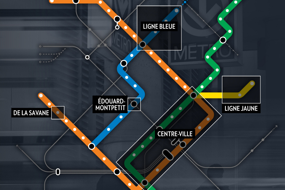 Achalandage dans le métro | Baisse dans les stations du centre-ville et de la ligne bleue