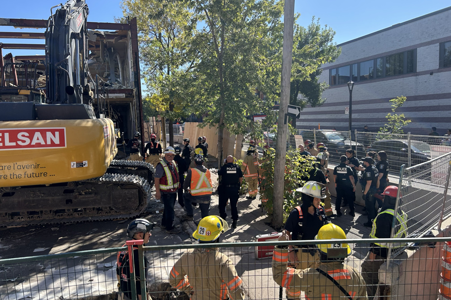Montréal | Opération de sauvetage pour sortir deux personnes d’un chantier de démolition