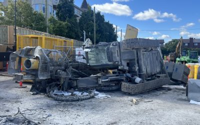 Deux fractures en trois jours | Le chantier de la ligne bleue « ne va pas bien », selon les syndicats