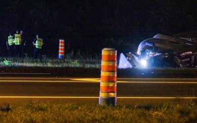 Il jouait à un jeu sur son cellulaire | Six ans de pénitencier pour un camionneur qui a détruit une famille à Brossard
