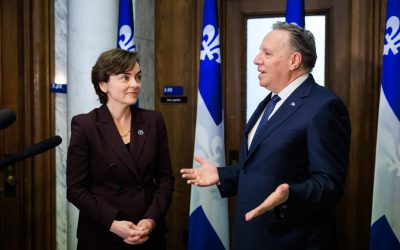 Le fil électoral | « Je ne suis pas Christine Fréchette », blague Legault