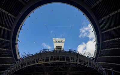 Visite du Stade olympique | Le toit sera prêt en 2028. L’intérieur ? À voir.